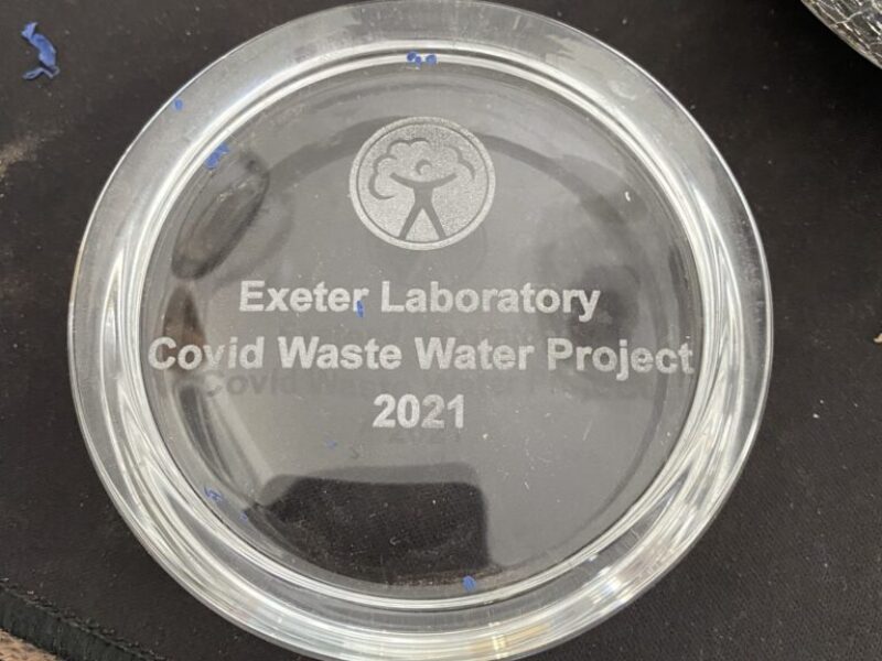 exeter laboratory covid waste project 2021